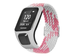 Correa de nailon trenzada ajustable con funda Ly para bicicleta eléctrica TomTom Runner 2/3/Spark/Adventurer