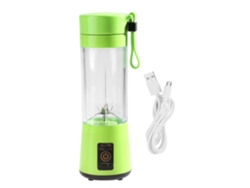 VVJIJILLY Triturador de frutas portátil recarregável USB de 350 ml e 400 ml, verde