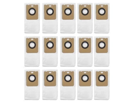 Acessórios de Aspirador 15 bolsas de polvo de repuesto para bot D10 Plus Rls3D bolsa de limpieza de polvo