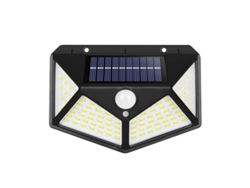 Lámpara Solar Exterior De 100 Led, 1 Unidad. Iluminación Solar Exterior Con Detector De Movimiento, Resistente Al Agua.