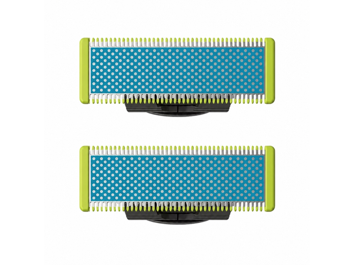 2x Cuchillas Compatibles Con Philips Oneblade Qp2520 Qp2630 Qp210 Qp220, Cabezal Universal De Repuesto