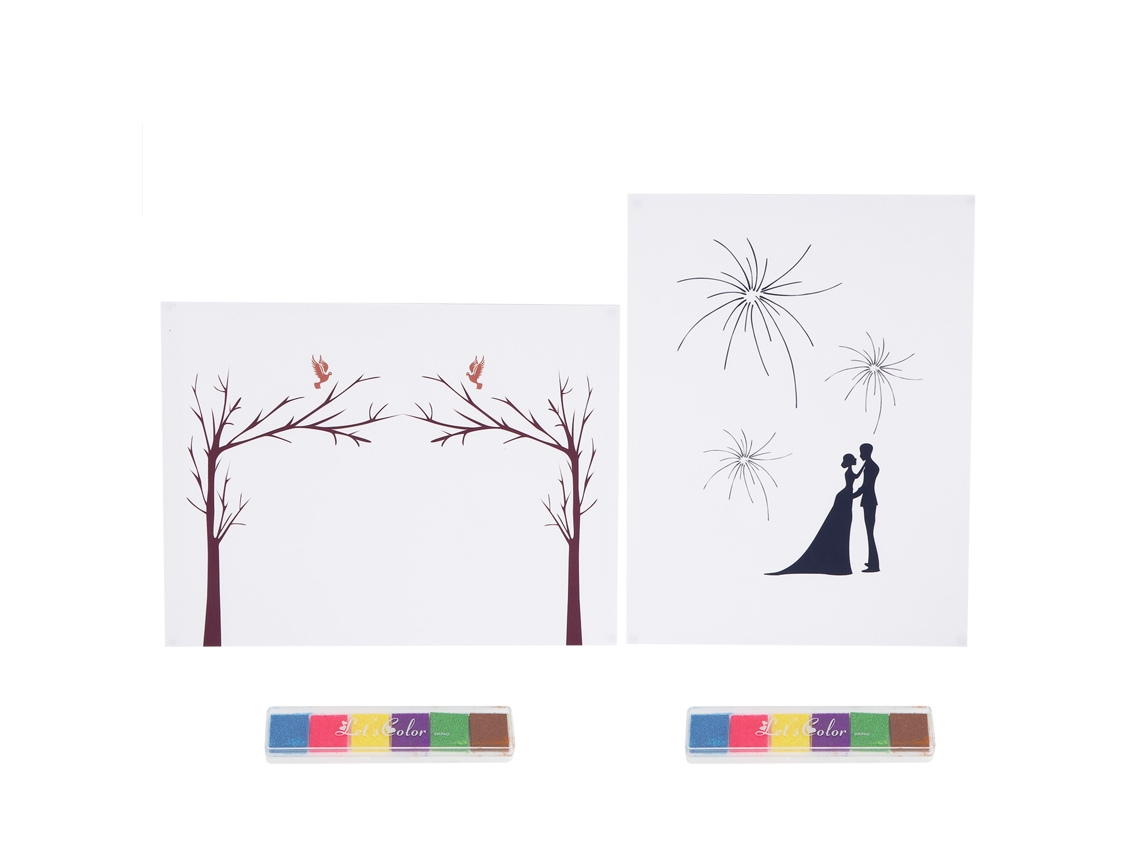 2 Kits De Pintura Digital Para Libro De Firmas Para Fiestas De Aniversario De Bodas