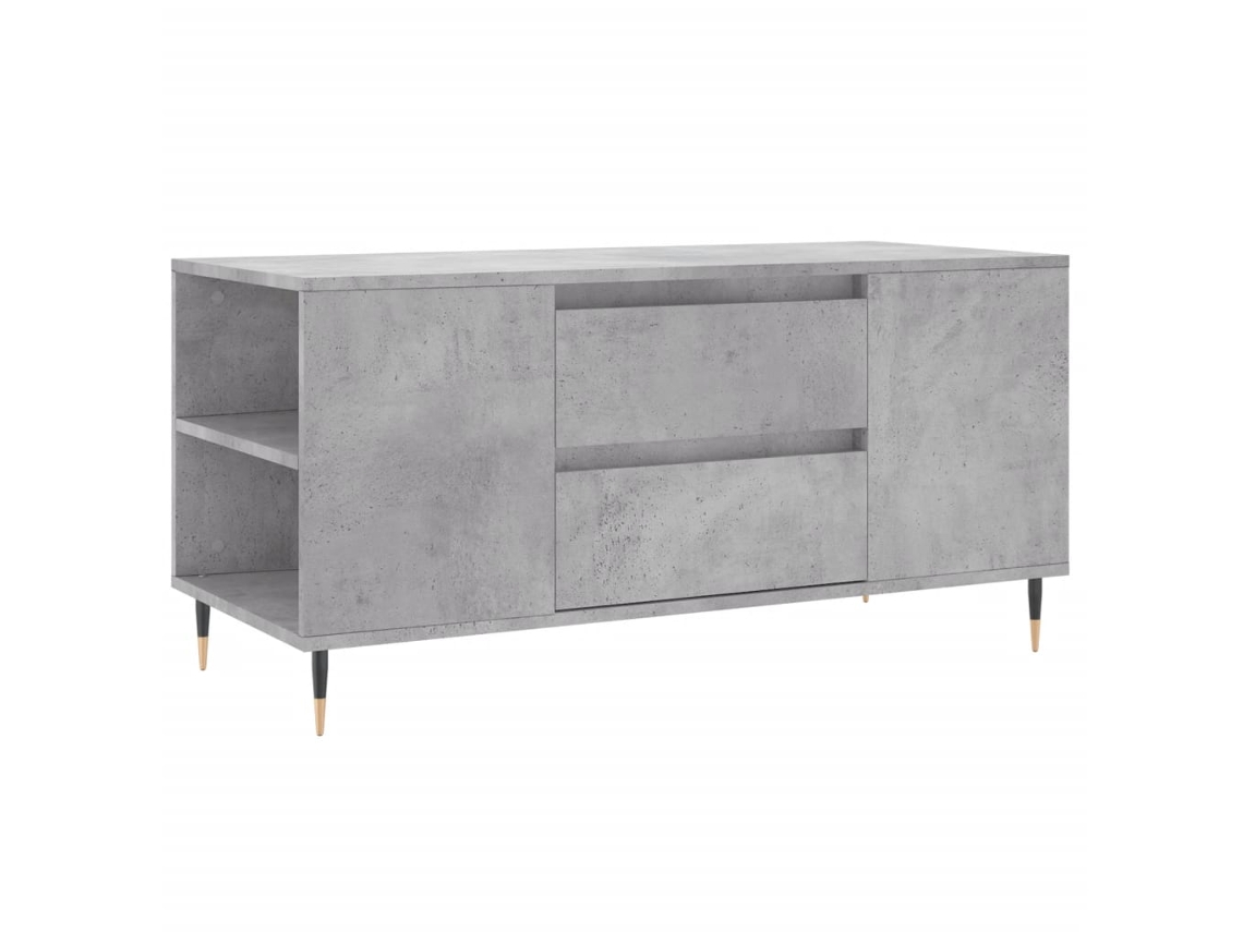 Mesa de centro elaborada con derivados de madera gris cemento EXCLUSIVA MAISON