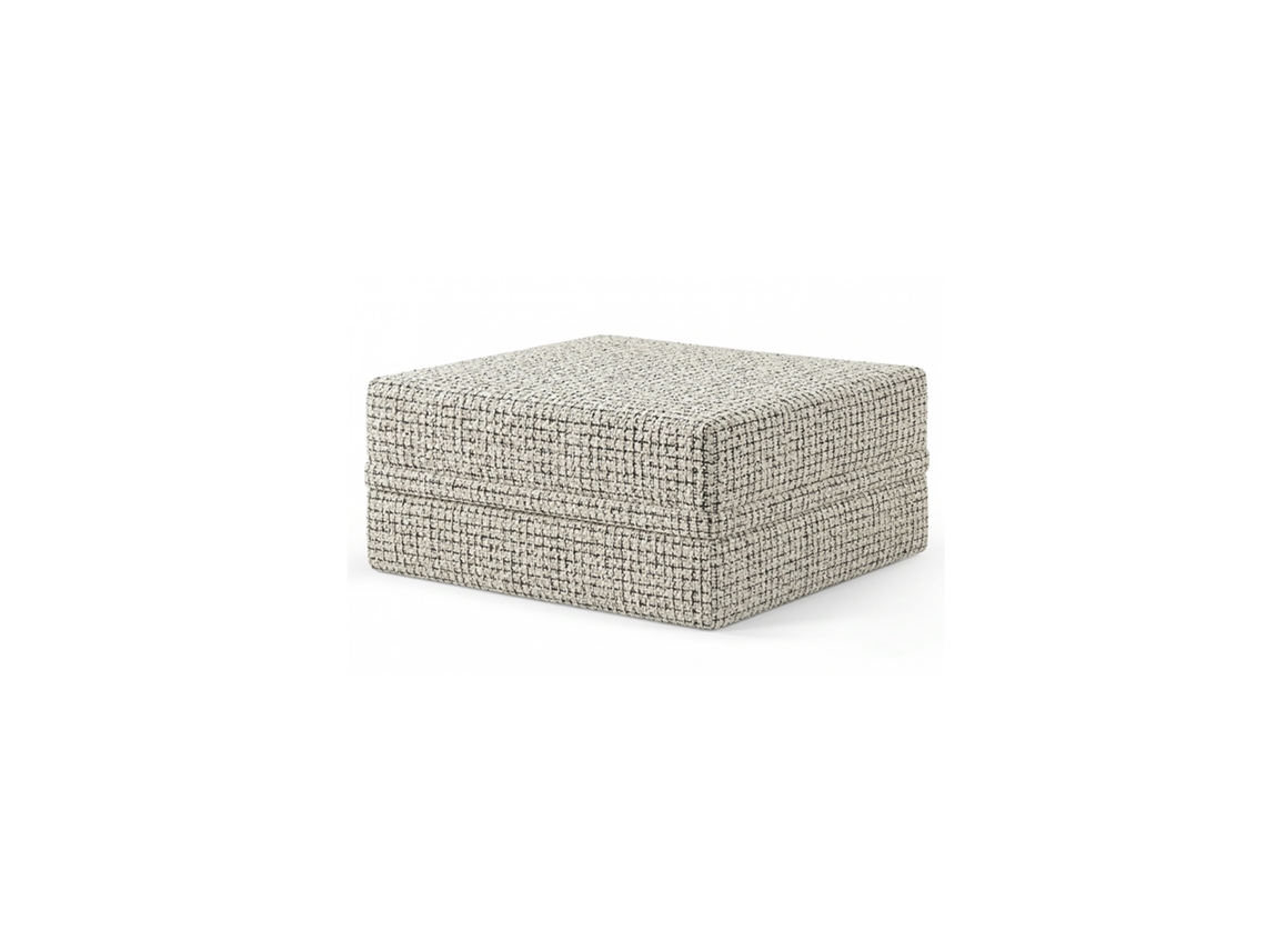 Sofá Modular Puff Convertible Tweed Cinza