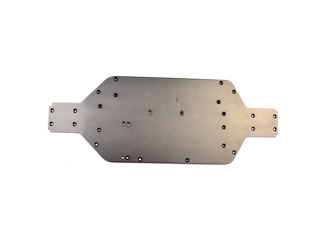 Chassis Inferior em Liga de Alumínio Zd Racing 7198 para Veículos Rc 1/10 . MDUG (modelos 9104, 9106s e 10427s)