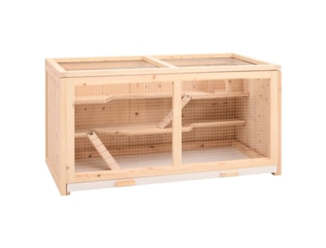 Jaula para hámster VIDAXL madera maciza abeto