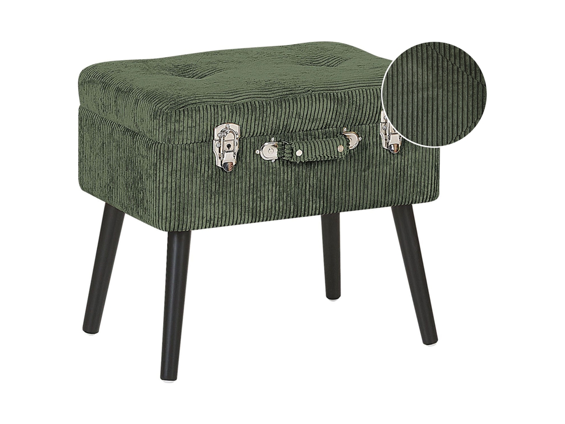 Reposapiés BELIANI Mallard de Pana Verde 52x36x46