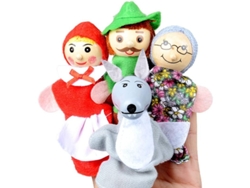 Muñeco De Caperucita Roja Para Contar Cuentos A Niños Y Bebés.