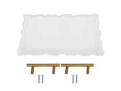 Molde De Silicona Para Bandeja De Frutas Y Té Con Asa Para Manualidades Y Tapetes Irregulares.