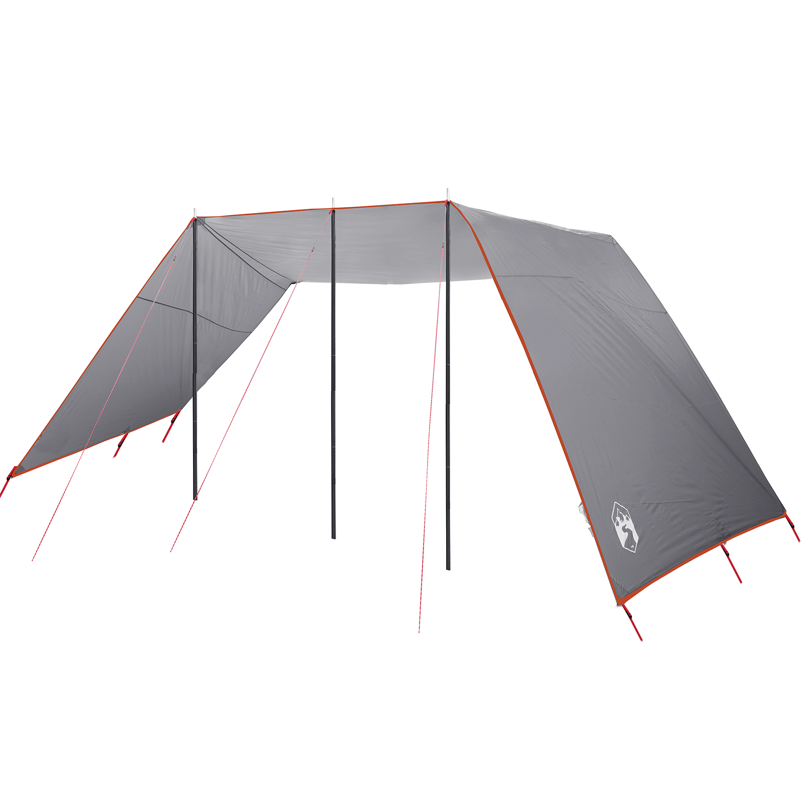 Lona impermeable portátil Vidaxl de poliéster gris (302 x 240 x 240 cm)