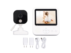 Monitor inalámbrico para bebés con cámara y sonido, visión nocturna, detección de llanto y respuesta de voz bidireccional, pantalla de 2,8 pulgadas.