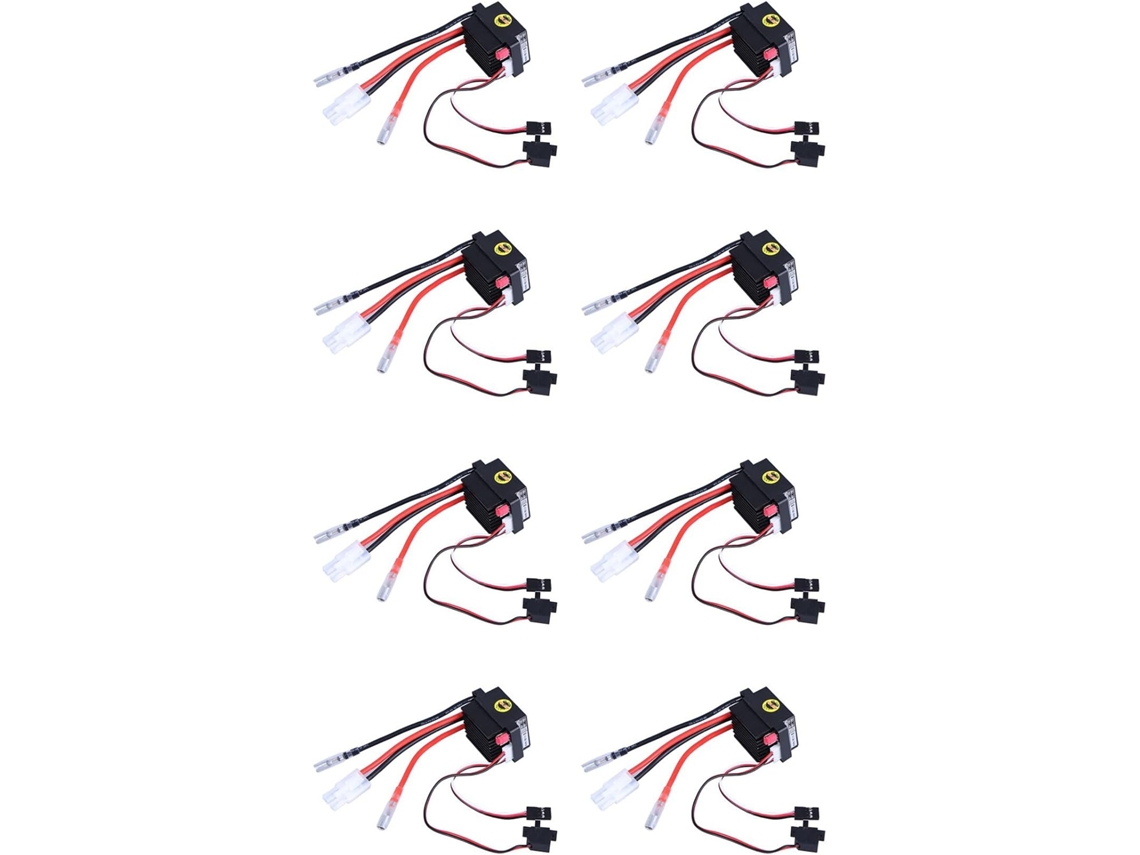 8 Controladores De Velocidad Rc Esc 320a 6-12v Con Motor De Escobillas Y Bec De 2a Para Control Remoto De Barcos U6l5