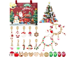 Kit de cuenta regresiva de 24 días con cuentas, kit para hacer joyas para fiestas, hogar