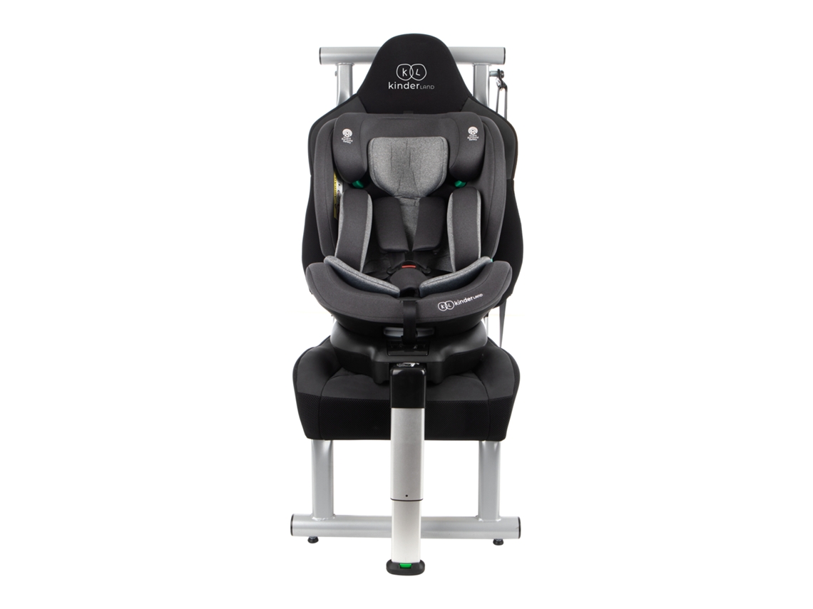 Silla de Coche I-Size 40-150 Cms Giratoria - Con Isofix KINDERLAND Negra