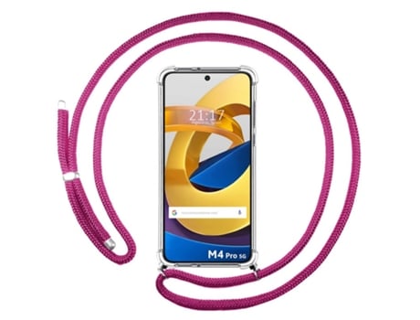 Carcasa Xiaomi POCO M4 Pro 5G TUMUNDOSMARTPHONE Colgante Rosa