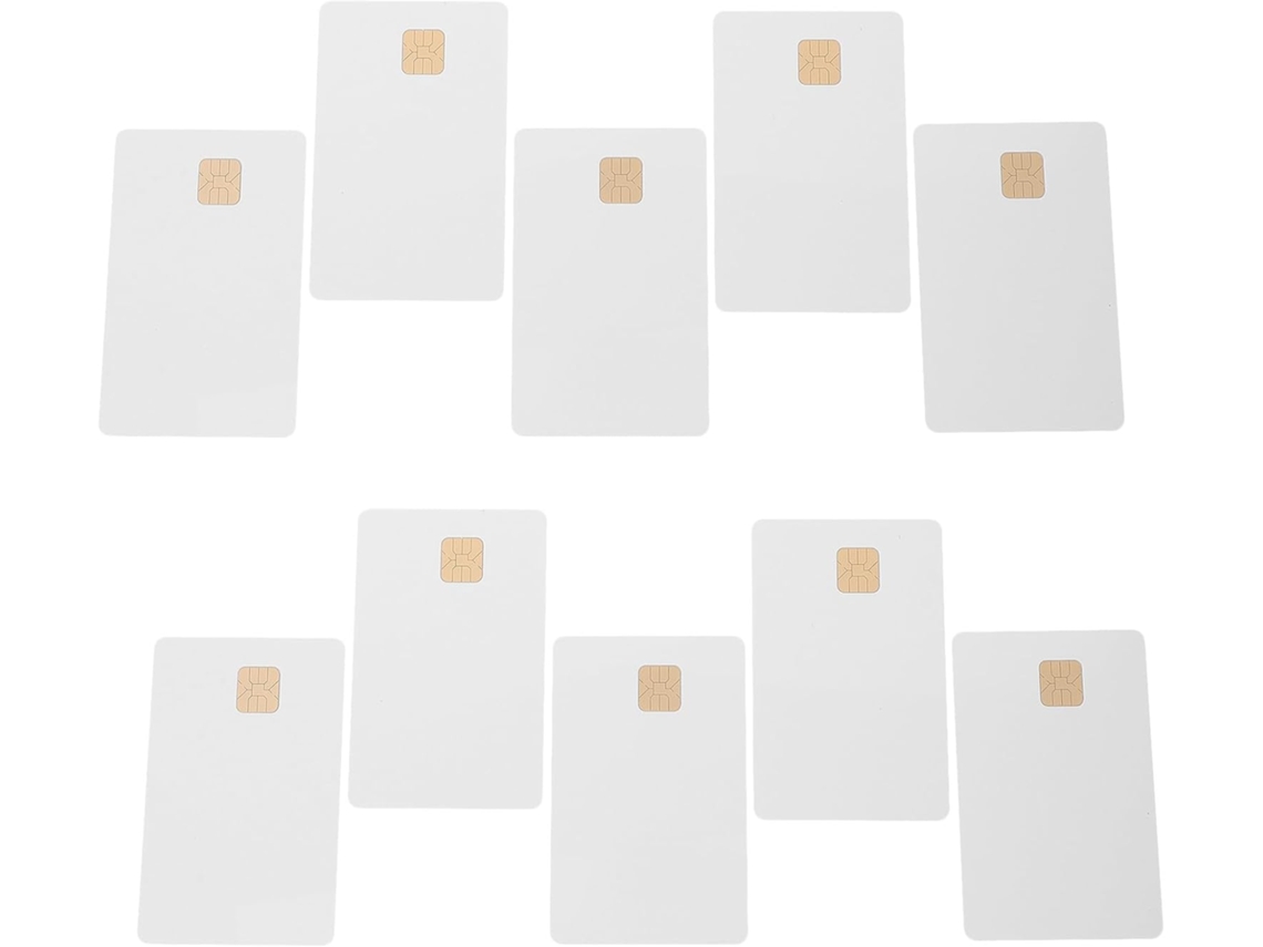 10 Tarjetas Ic Contacto Color Piezas 2k Memoria Sistemas