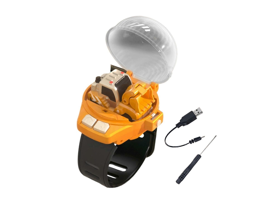 Relógio Infantil Controle Remoto Carro Usb Recarregável Alça Ajustável 2,4 Ghz Rc Mini Veículo De Corrida Pulso
