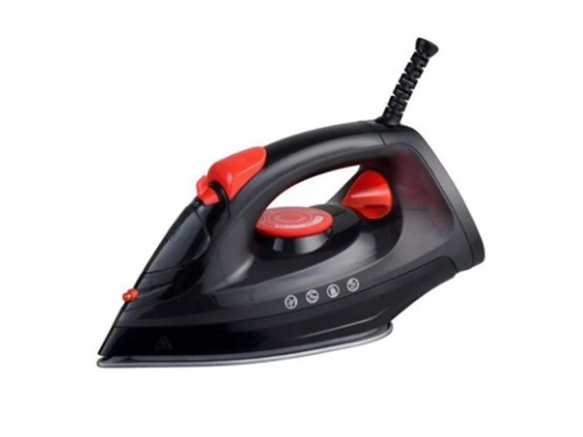 Plancha de vapor 1400 1800w Pritech Kb 096 Negro Rojo
