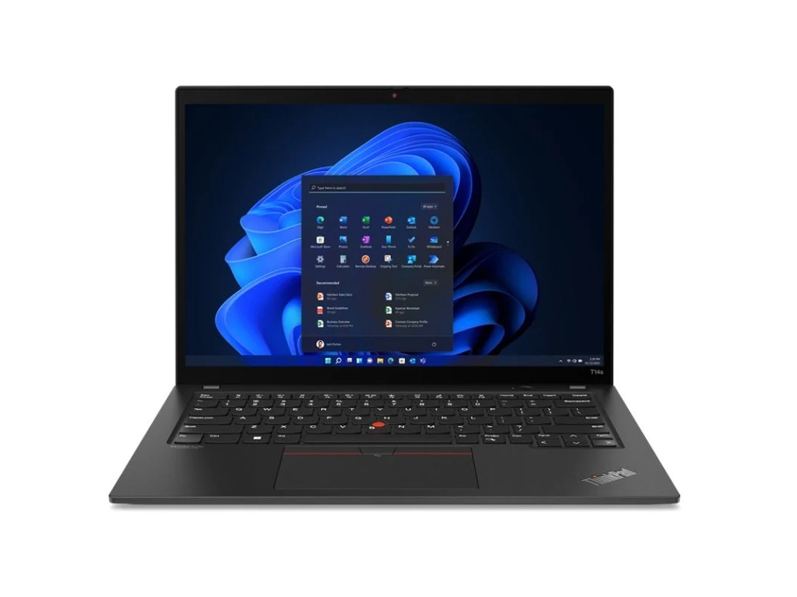 Portátil Lenovo ThinkPad T14 G3 i5 1235u, 8 GB, SSD de 256 GB, 14 pulgadas, en portugués (reacondicionado como nuevo)