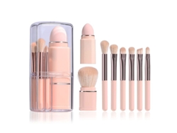 Set De 8 Brochas De Maquillaje Portátiles De Viaje Con Esponja De Belleza.