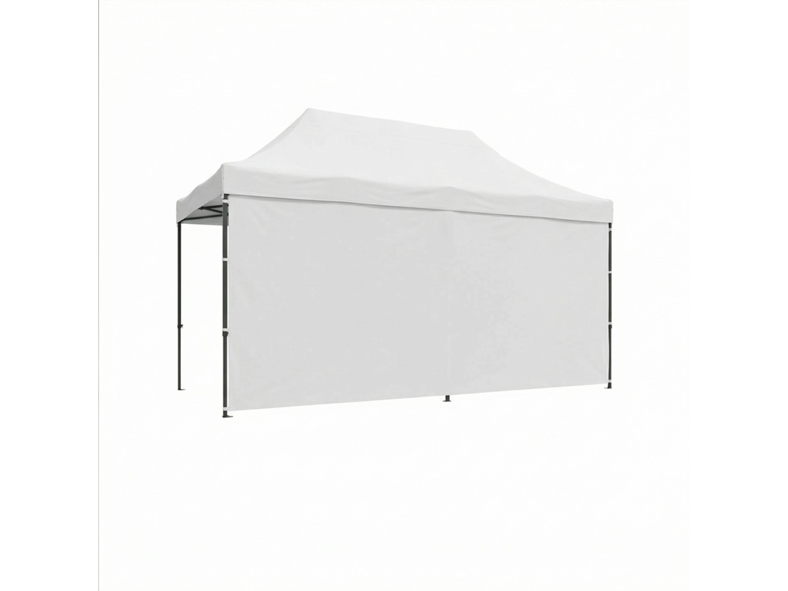 Lona Lateral De 450x200h Cm Para Cenador De Jardín Blanco