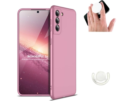 Funda para Samsung Galaxy S21 Plus PHONESHIELD Slim Armor 360º Rosa