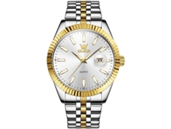 Reloj Masculino De Acero Inoxidable Con Esfera Grande Fácil De Leer Cuarzo Impermeable Luminosa Calendario Diurno Y Nocturnobrancoyuysan