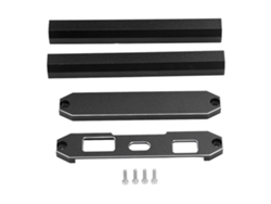 Marco De Protección De Metal De Aleación De Aluminio Negro Para Transmisor De Control Remoto Rc Con Soporte Y Estabilidad Mejorados.