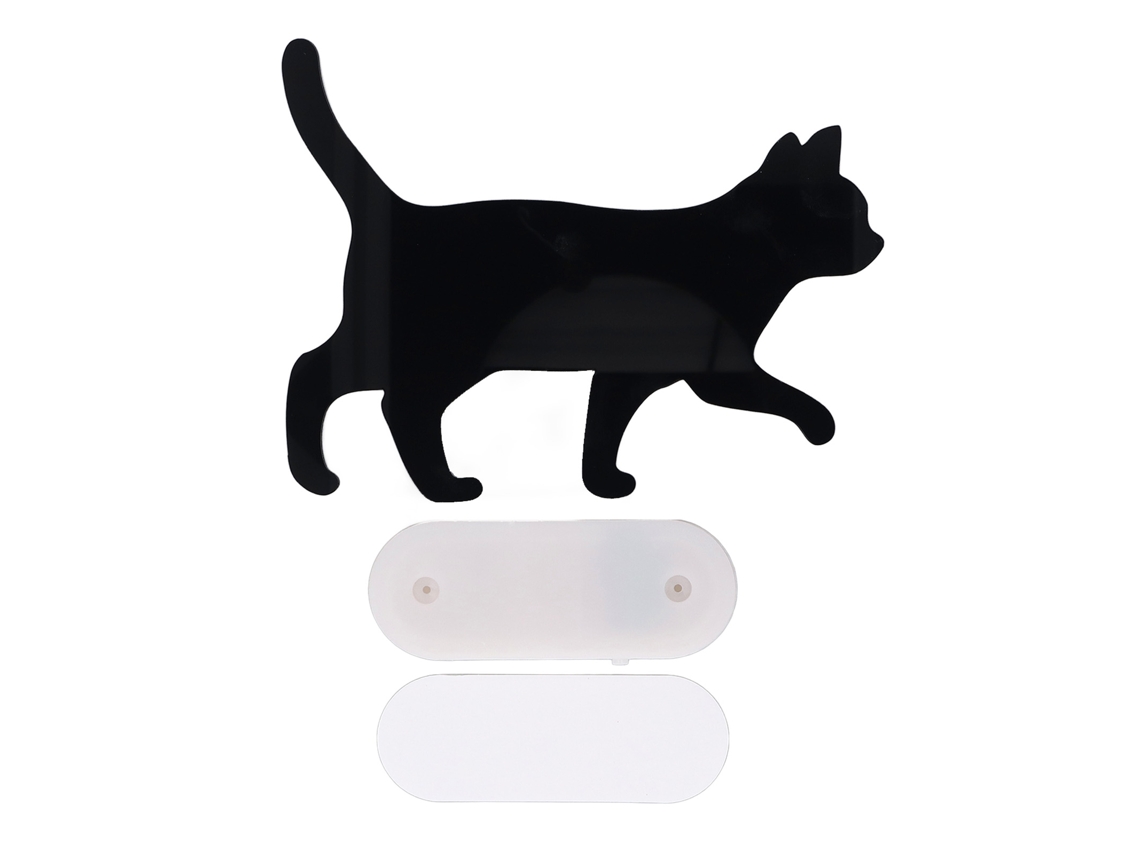 2026-lámpara Nocturna Gatito Negro Silueta Activada Por Voz Decoración Pared Luz Cálida Para Hogar Cuarto Cocina