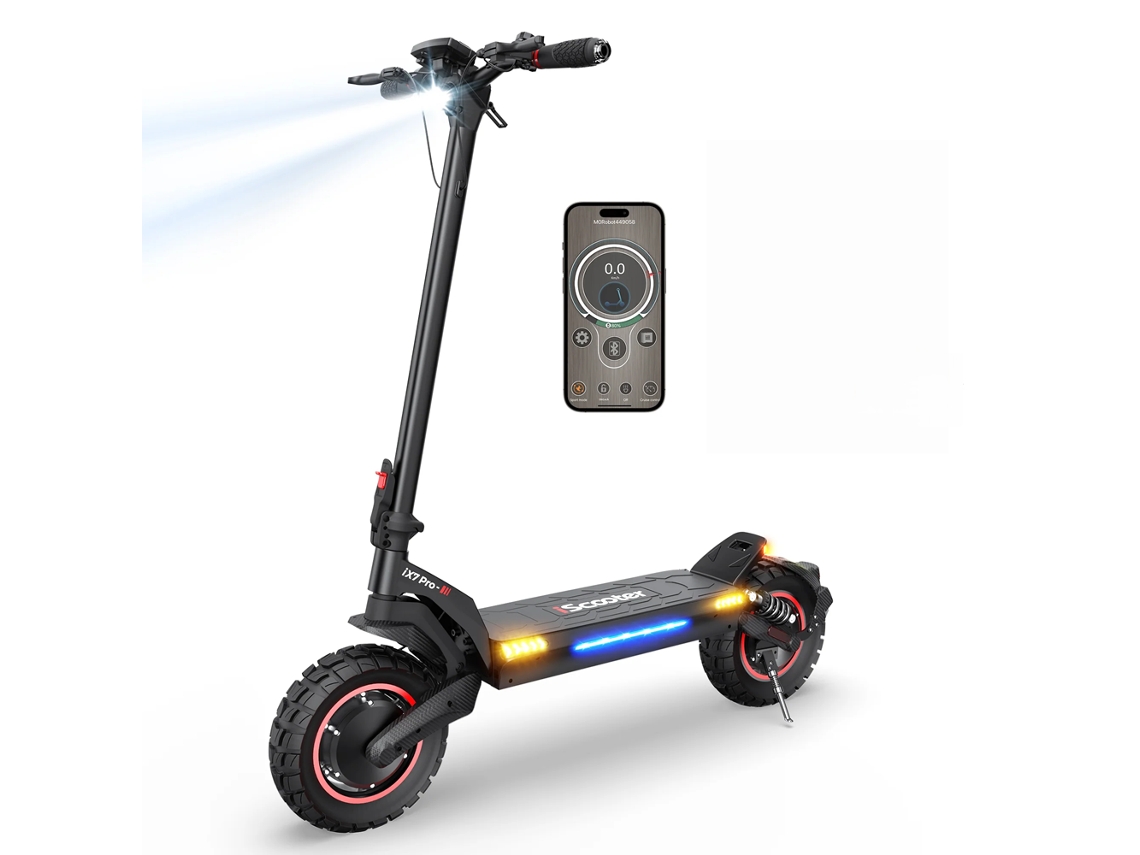 Patinete Eléctrico Iscooter IX7 Pro Doble Motor 1000W 48V 17,5Ah 10"