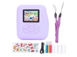 Câmera De Impressão Infantil Cute 2 Polegadas 1080p Hd 12mp Selfie Cartoon Para Crianças 3-12 Anos Violeta