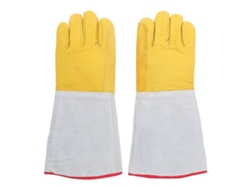 2 Guantes Protectores De Cuero Bovino Anticongelante Ln2 De 40 Cm Para Almacenamiento En Frío De Nitrógeno Líquido Y Hielo Seco