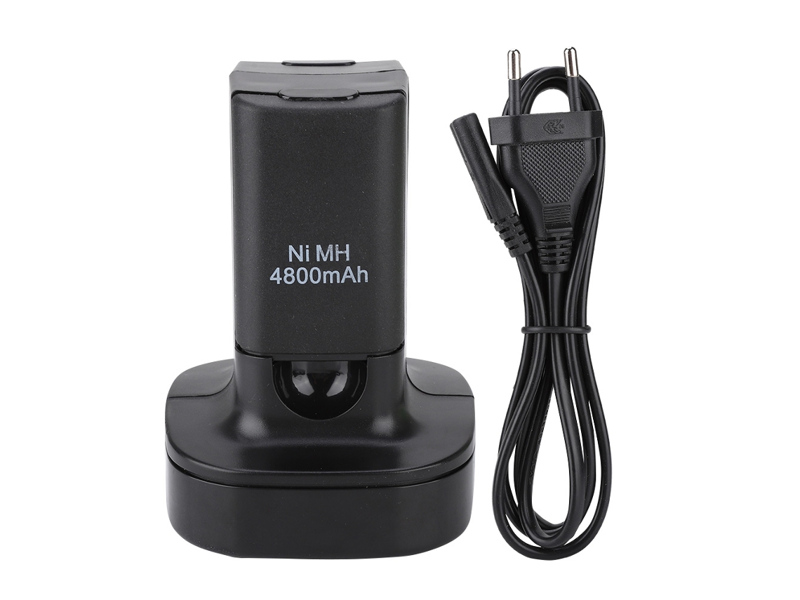 Baterías Recargables Con Cable De Carga Para Xbox 360 Slim 4800mah 3.7v (enchufe De 100-240v)