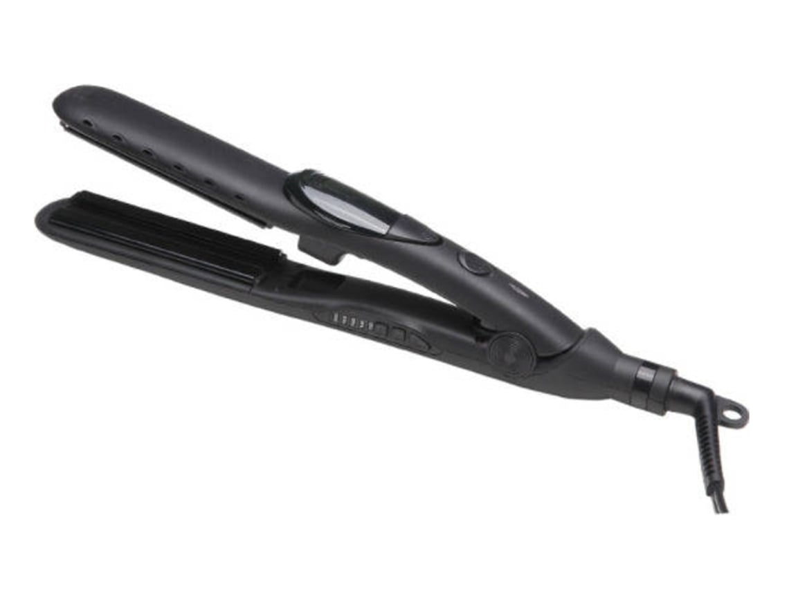 Plancha multifunción con temperatura ajustable y función de vapor, color negro Chennnls