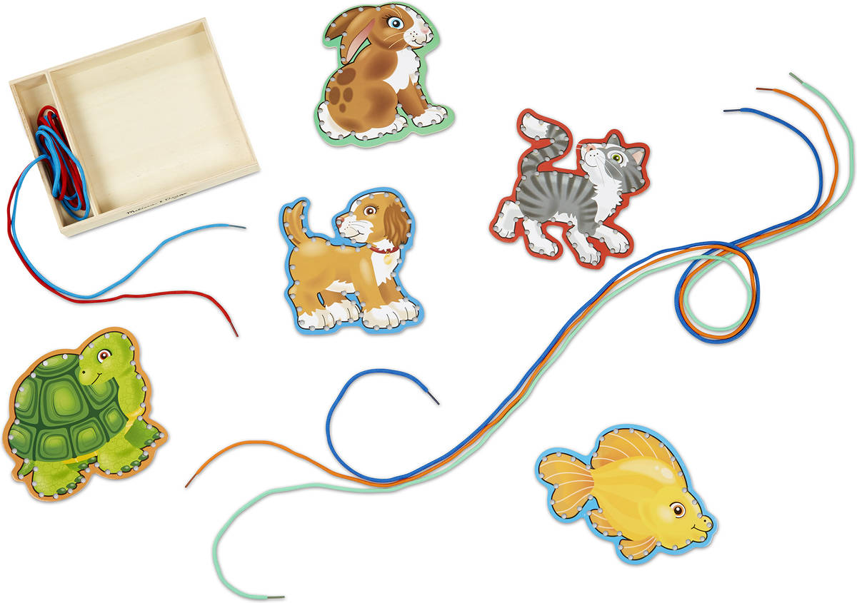 Juego de enhebrar MELISSA & DOUG Lace & Trace Pets
