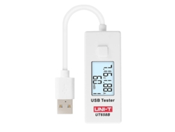 Probador Usb Uni-t Ut658, Medidor De Voltaje Y Corriente Cc De 5,1 A Y 30 V Con Cable De 100 Mm Para Cargadores Y Baterías Externas.