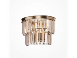 Aplique de pared Maytoni Revero de metal dorado y cristal E14 40w