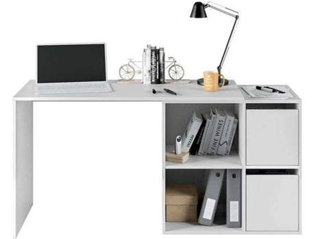 Mesa de Escritorio HABITDESIGN Adapta (Blanco Artik - Melamina - 120 x 74 x 77 cm)