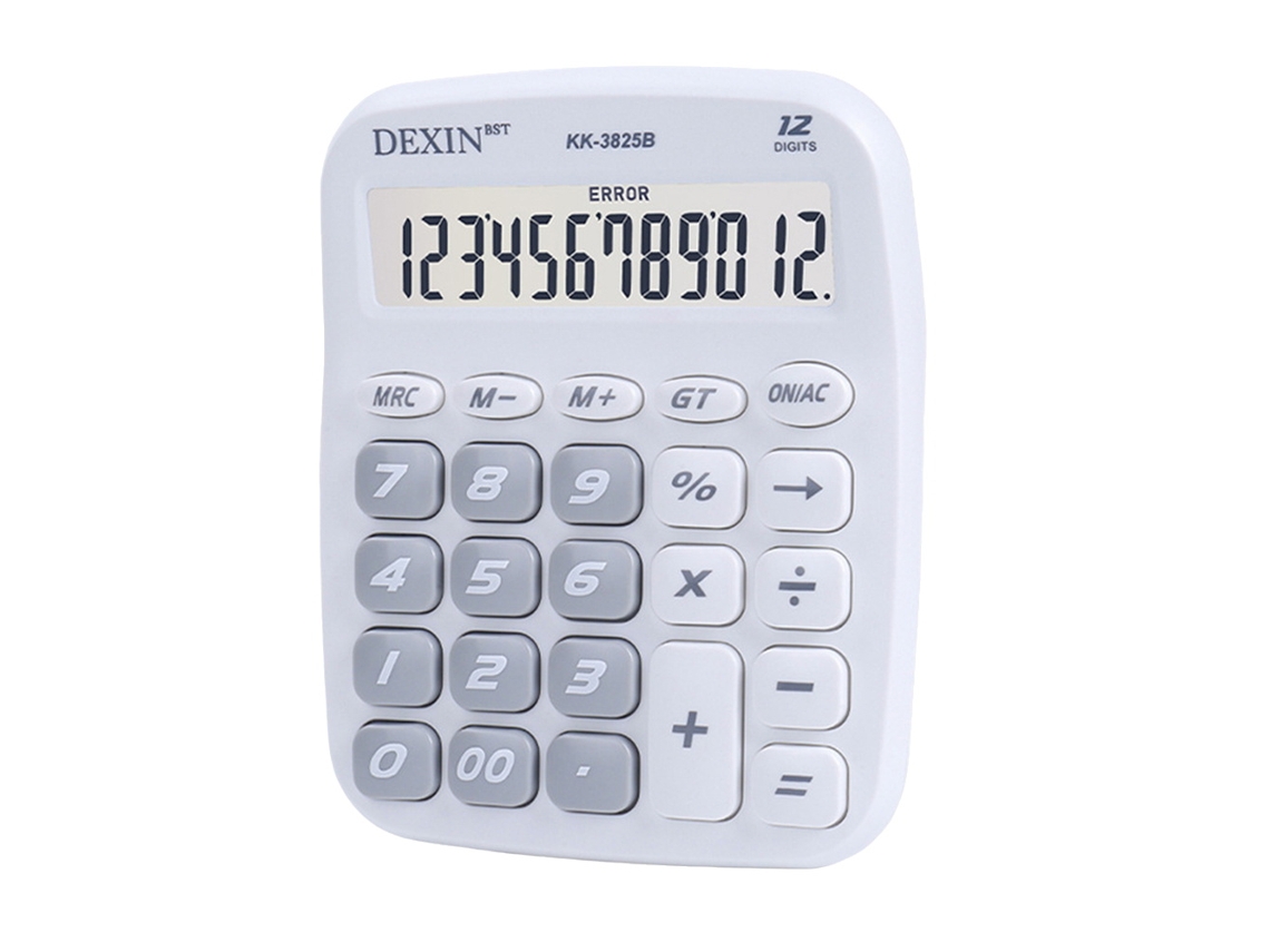 Preciosa Calculadora De Sobremesa De 12 Dígitos Con Botones Grandes Y Pantalla Lcd, Ideal Para La Escuela, El Hogar Y La Oficina.