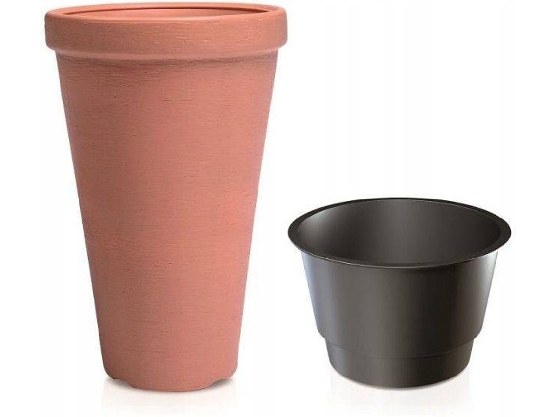 Maceta PROSPERPLAST Classic Tower (Naranja - 30 x 30 x 50 cm)
