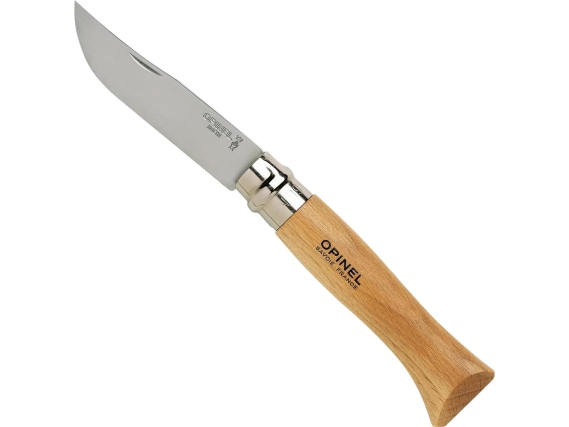 Opinel, Cuchillo Nº 9, Acero Inoxidable Martensítico, Fácil Mantenimiento, Resistente A La Corrosión,