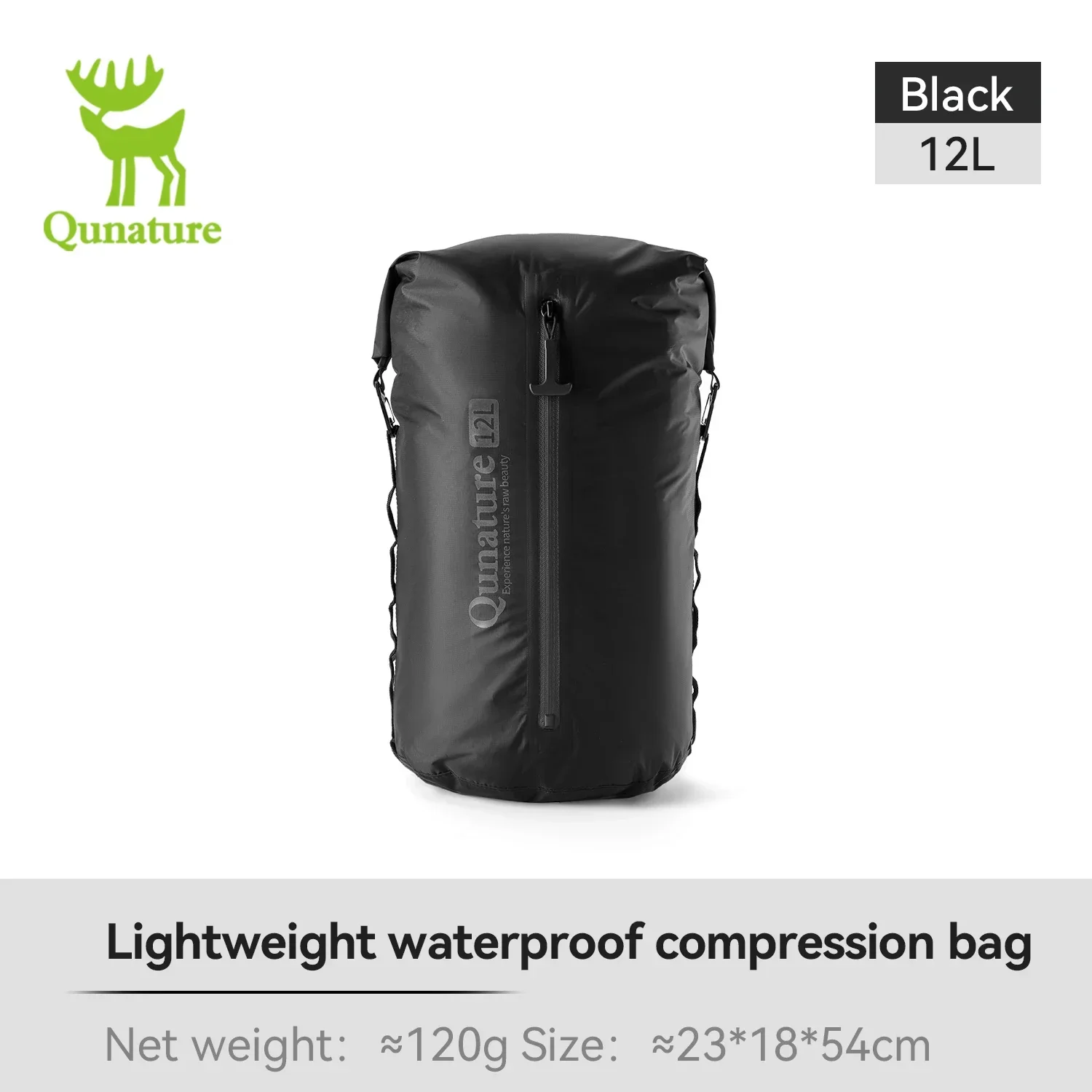 (negro, 12l) Bolsa De Viaje Para Bicicleta, Bolsa De Compresión Ligera E Impermeable, Bolsa De Almacenamiento