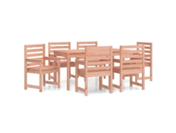 Maison Exclusive - Juego De Comedor Para Jardín 7 Pzas Madera Maciza Abeto Douglas