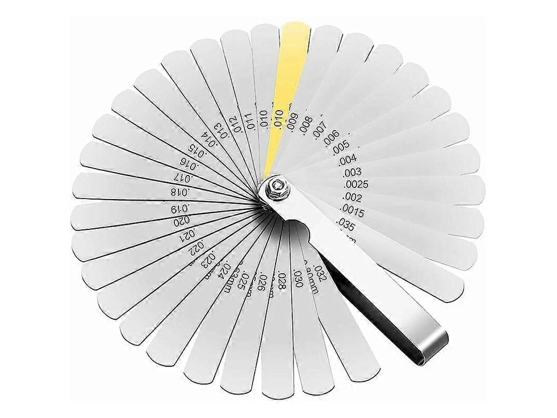 Calibre De Espesor De 32 Láminas Acero Inoxidable Medidas Métricas/imperiales Para Medir Espacios Y Grosor