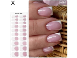 2025 20 Pieces Semi cured Nail Gel Stickers, Uv Lamp Required GOKOCO