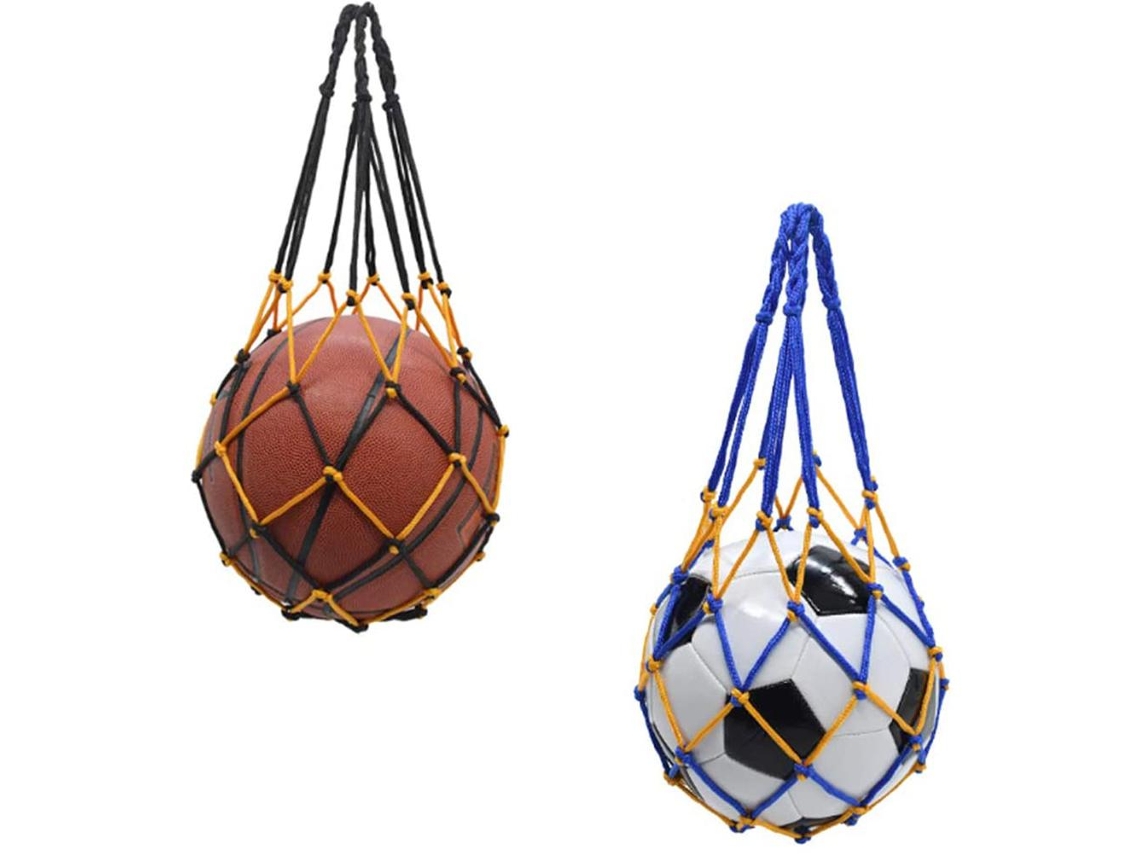 2026-2pcs Bolsa De Red Para Transportar Balones De Baloncesto Y Fútbol, Malla Práctica Y Portátil Para Vegetales Y Frutas