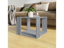 Mesa de Centro de Apoyo 40X40X30 Cm Madera Procesada Sonoma Gris