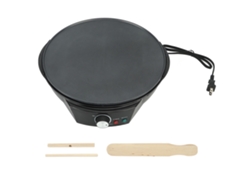 Crepera Eléctrica De 900 W Con Control De Temperatura Ajustable Y Accesorios, 30 Cm