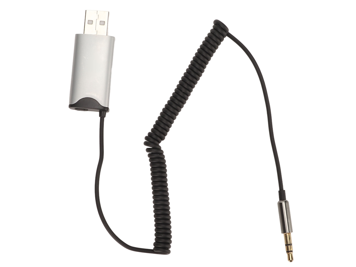 Adaptador Bluetooth Aux Usb 2.0 A 3,5 Mm Con Micrófono Integrado Y Receptor Bluetooth 5.3 Para Coche, Hogar Y Ordenador.