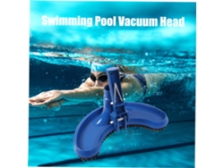 Cabezal De Aspiradora Para Piscinas Con Cepillo Flexible Y Bolsa: Elimina La Suciedad Y Las Grietas.